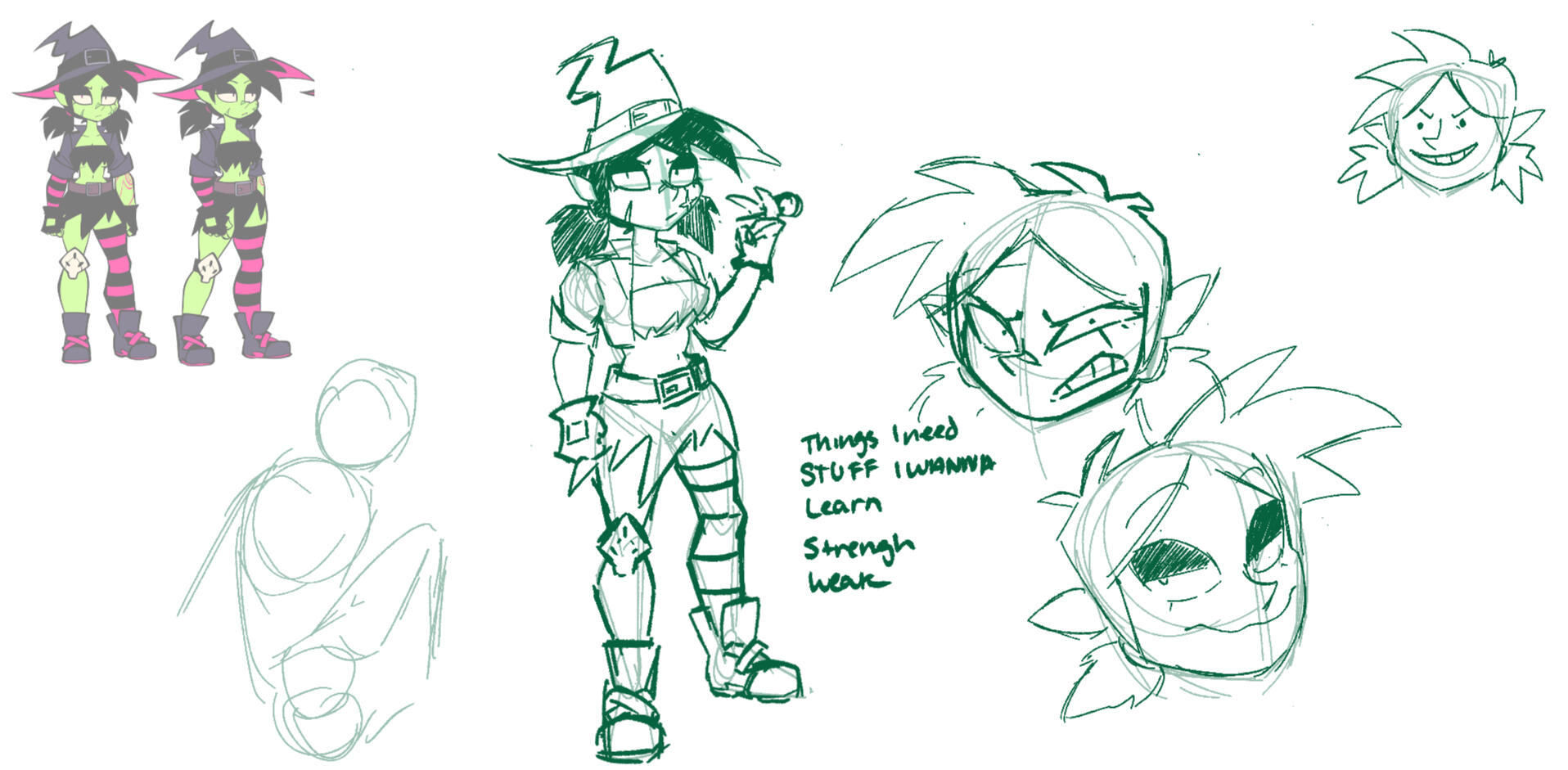 Vicky the Shotgun Witch- Storyboarding Character test, responsible for poses only