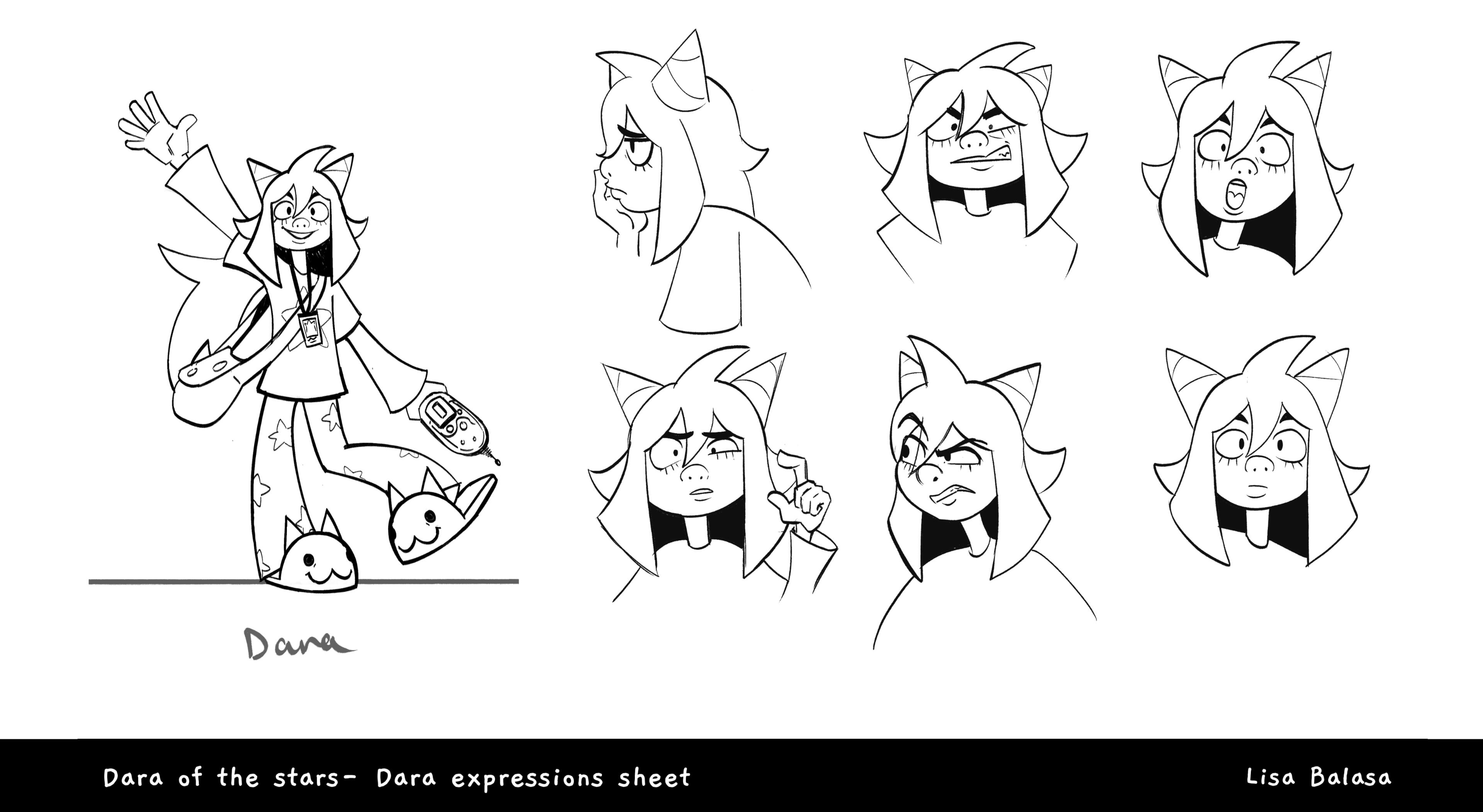 Dara Expression Sheet